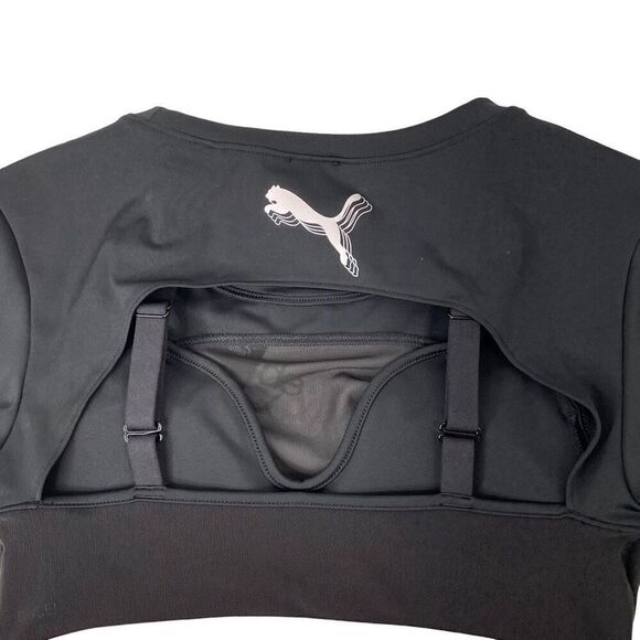 NEW Puma High Court Ora Mesh bra Top Size XS black - Picture 8 of 11